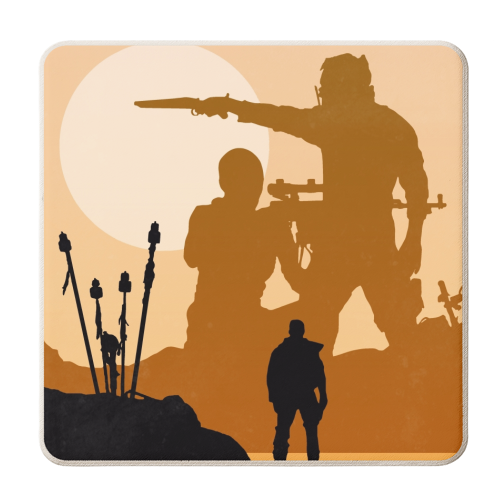 Mad Max Wasteland - personalised beer coaster by Danny Welch