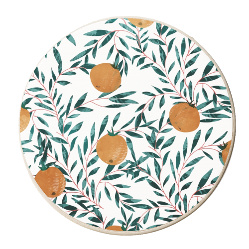 Madarins - personalised beer coaster by Uma Prabhakar Gokhale