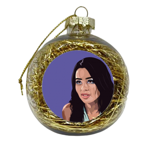 Maddy euphoria print - xmas bauble by The Girl Next Draw