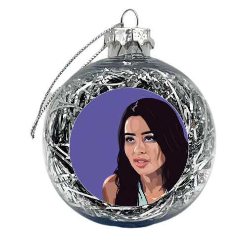 Maddy euphoria print - xmas bauble by The Girl Next Draw