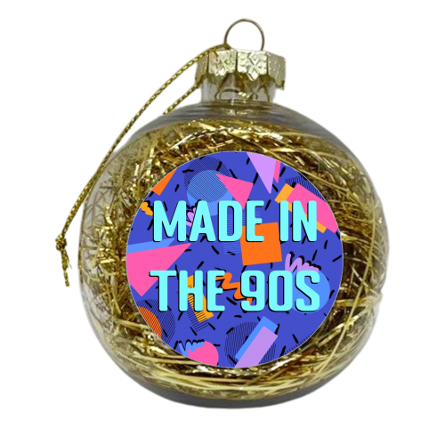 Made in the 90s print - xmas bauble by The Girl Next Draw