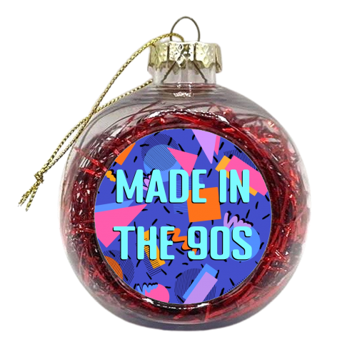Made in the 90s print - xmas bauble by The Girl Next Draw