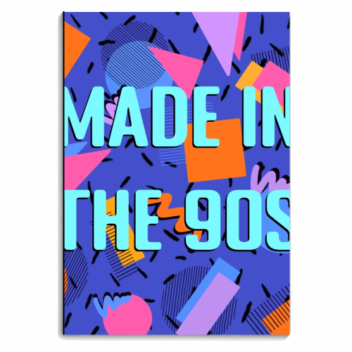 Made in the 90s print - personalised A4, A5, A6 notebook by The Girl Next Draw