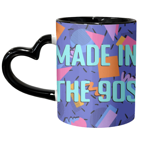 Made in the 90s print - unique mug by The Girl Next Draw