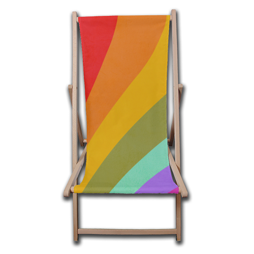 MADE OF COLOUR • Pride Swatch Rainbow Art Print - canvas deck chair by Dominique Vari