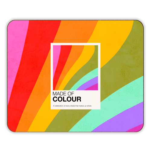 MADE OF COLOUR • Pride Swatch Rainbow Art Print - designer placemat by Dominique Vari