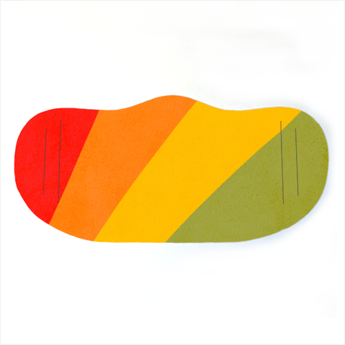 MADE OF COLOUR • Pride Swatch Rainbow Art Print - face cover mask by Dominique Vari