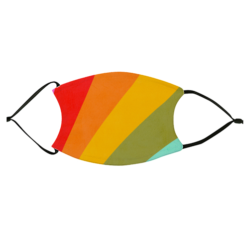 MADE OF COLOUR • Pride Swatch Rainbow Art Print - face cover mask by Dominique Vari