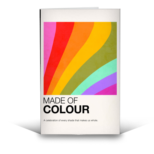 MADE OF COLOUR • Pride Swatch Rainbow Art Print - funny greeting card by Dominique Vari