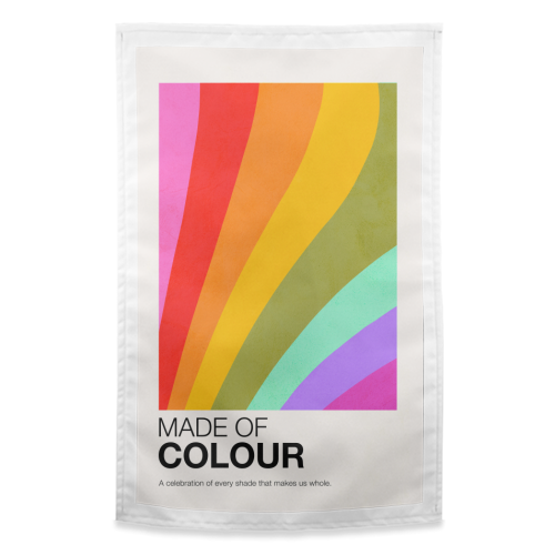 MADE OF COLOUR • Pride Swatch Rainbow Art Print - funny tea towel by Dominique Vari
