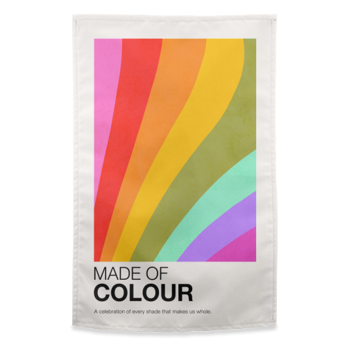 MADE OF COLOUR • Pride Swatch Rainbow Art Print - funny tea towel by Dominique Vari