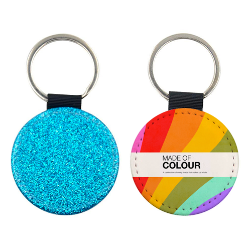 MADE OF COLOUR • Pride Swatch Rainbow Art Print - keyring by Dominique Vari