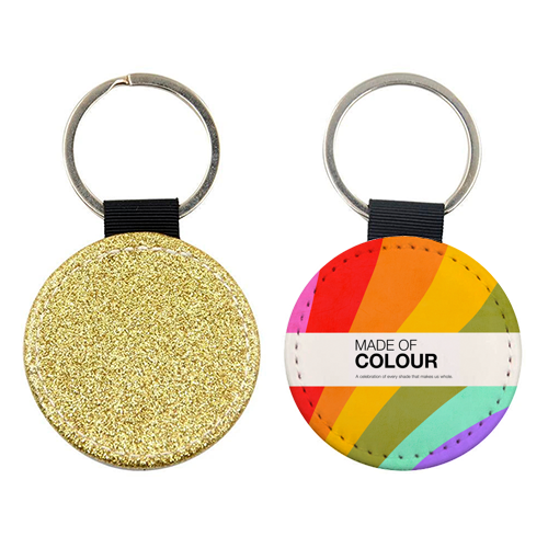 MADE OF COLOUR • Pride Swatch Rainbow Art Print - keyring by Dominique Vari