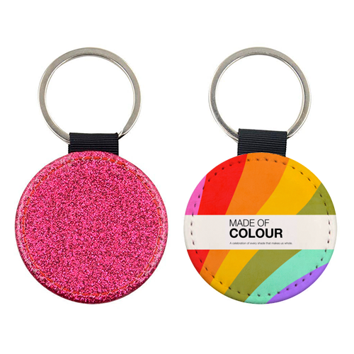 MADE OF COLOUR • Pride Swatch Rainbow Art Print - keyring by Dominique Vari