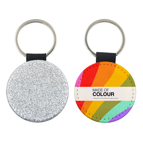 MADE OF COLOUR • Pride Swatch Rainbow Art Print - keyring by Dominique Vari
