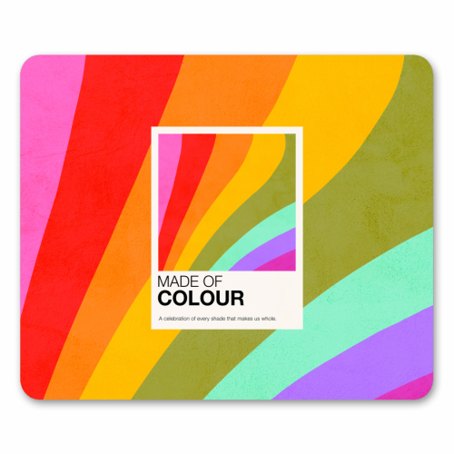 MADE OF COLOUR • Pride Swatch Rainbow Art Print - mouse mat by Dominique Vari