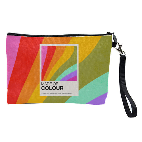 MADE OF COLOUR • Pride Swatch Rainbow Art Print - pretty makeup bag by Dominique Vari