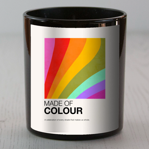 MADE OF COLOUR • Pride Swatch Rainbow Art Print - scented candle by Dominique Vari