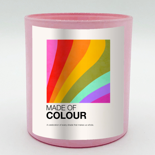 MADE OF COLOUR • Pride Swatch Rainbow Art Print - scented candle by Dominique Vari