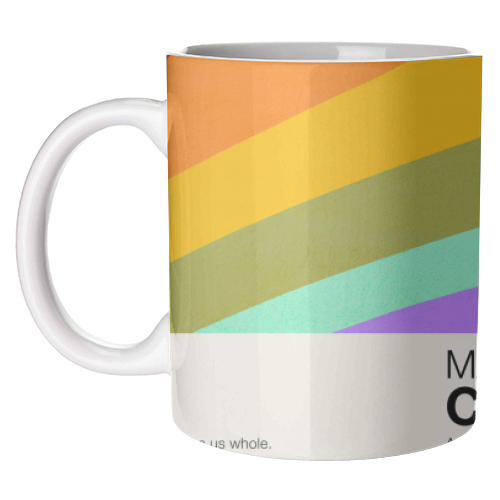 MADE OF COLOUR • Pride Swatch Rainbow Art Print - unique mug by Dominique Vari