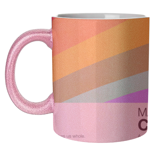 MADE OF COLOUR • Pride Swatch Rainbow Art Print - unique mug by Dominique Vari