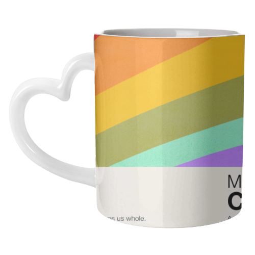 MADE OF COLOUR • Pride Swatch Rainbow Art Print - unique mug by Dominique Vari