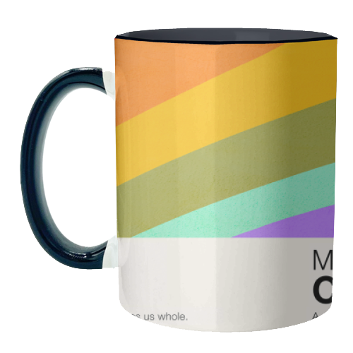 MADE OF COLOUR • Pride Swatch Rainbow Art Print - unique mug by Dominique Vari