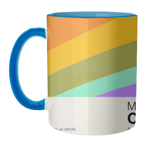 MADE OF COLOUR • Pride Swatch Rainbow Art Print - unique mug by Dominique Vari
