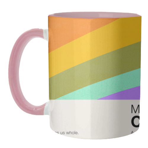 MADE OF COLOUR • Pride Swatch Rainbow Art Print - unique mug by Dominique Vari