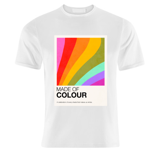 MADE OF COLOUR • Pride Swatch Rainbow Art Print - unique t shirt by Dominique Vari
