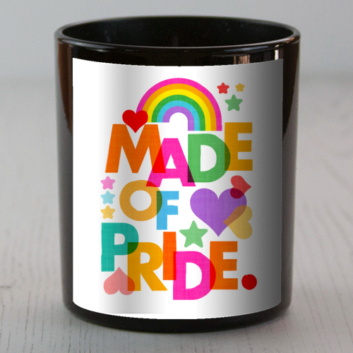 Made of Pride with with Rainbow, Hearts and Stars - scented candle by Dominique Vari