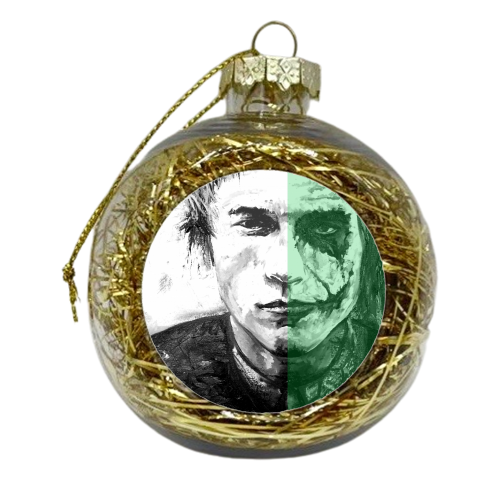 madness is like gravity, all it takes is a little push - xmas bauble by Hannah Hill