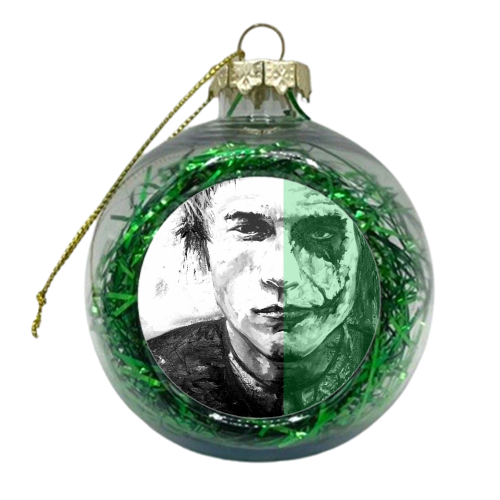 madness is like gravity, all it takes is a little push - xmas bauble by Hannah Hill