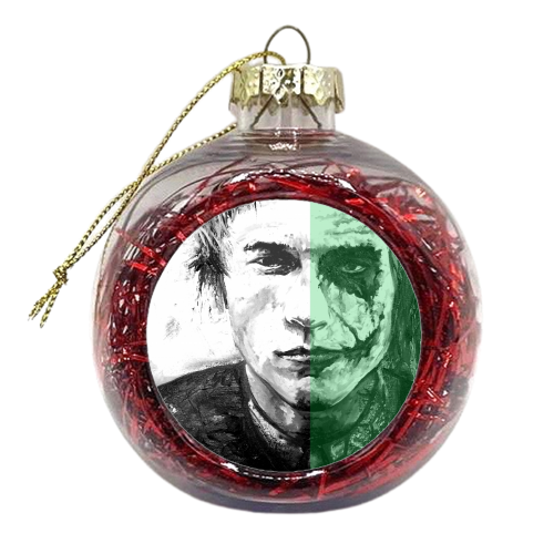 madness is like gravity, all it takes is a little push - xmas bauble by Hannah Hill