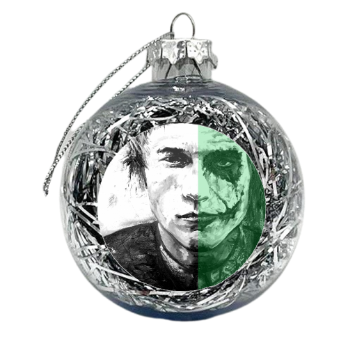 madness is like gravity, all it takes is a little push - xmas bauble by Hannah Hill