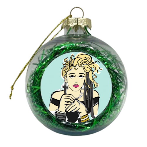 Queen of Pop - xmas bauble by Bec Broomhall