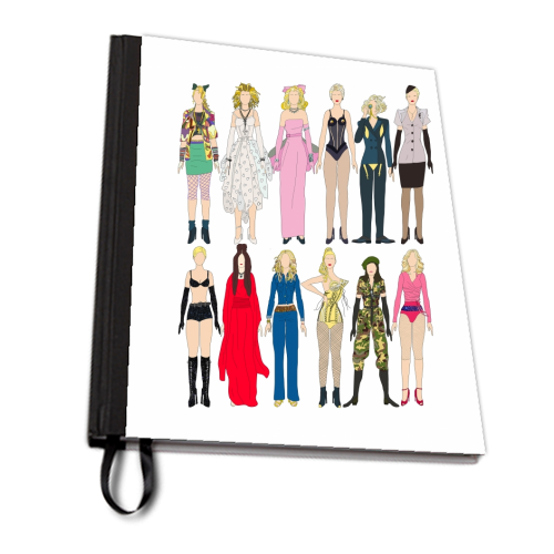 Madonna Fashion - personalised A4, A5, A6 notebook by Notsniw Art