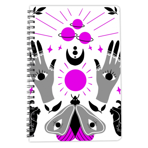 magic moth - personalised A4, A5, A6 notebook by haris kavalla