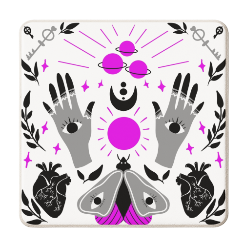magic moth - personalised beer coaster by haris kavalla
