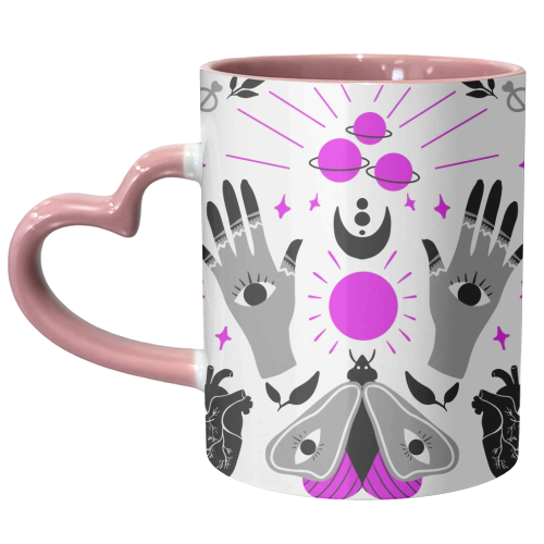 magic moth - unique mug by haris kavalla