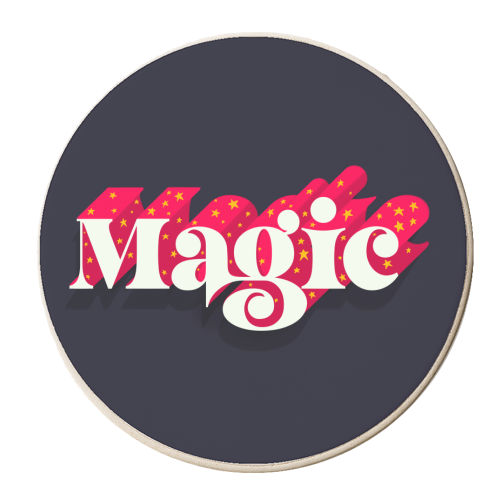 Magic - personalised beer coaster by Pink and Pip
