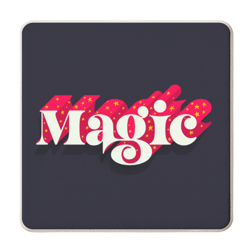 Magic - personalised beer coaster by Pink and Pip