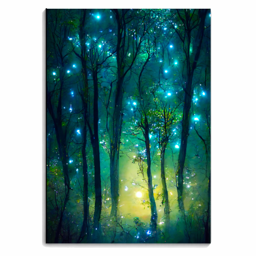 magic starry forest - personalised A4, A5, A6 notebook by haris kavalla