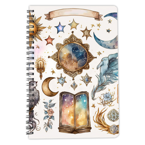 magic tarot - personalised A4, A5, A6 notebook by haris kavalla