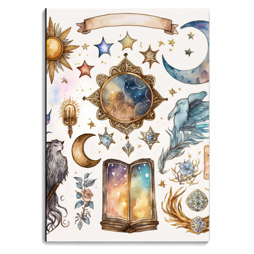 magic tarot - personalised A4, A5, A6 notebook by haris kavalla
