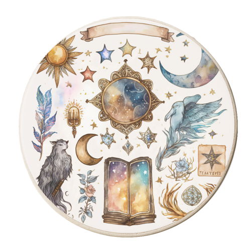 magic tarot - personalised beer coaster by haris kavalla