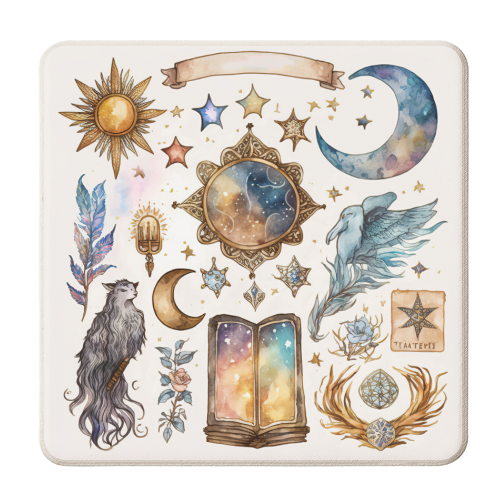 magic tarot - personalised beer coaster by haris kavalla