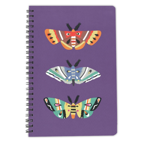 Magical Moths - personalised A4, A5, A6 notebook by Yazmin Brooks