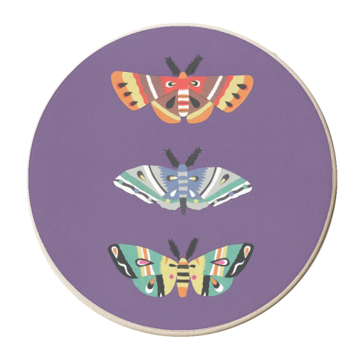 Magical Moths - personalised beer coaster by Yazmin Brooks