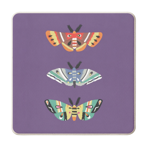 Magical Moths - personalised beer coaster by Yazmin Brooks